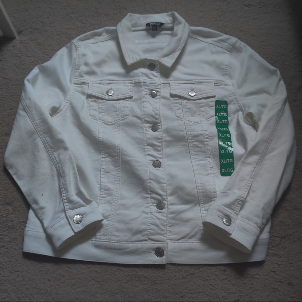 Buffalo David Bitton Classic White Jean Jacket